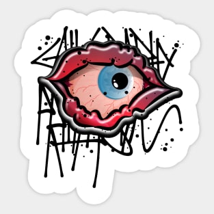 Monster Eye Halloween Sticker